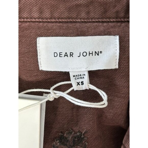 Dear John Denim Gina Denim Shirt Jacket in Dark Mahogany - Sz XS - NWT - Picture 8 of 9